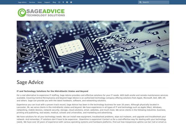 WordPress website example screenshot