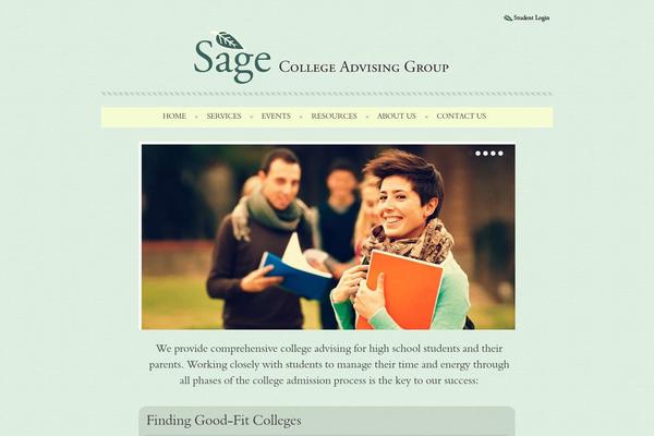 sagecollegeadvising.com site used Announcement