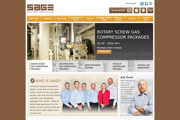 Sage theme site design template sample