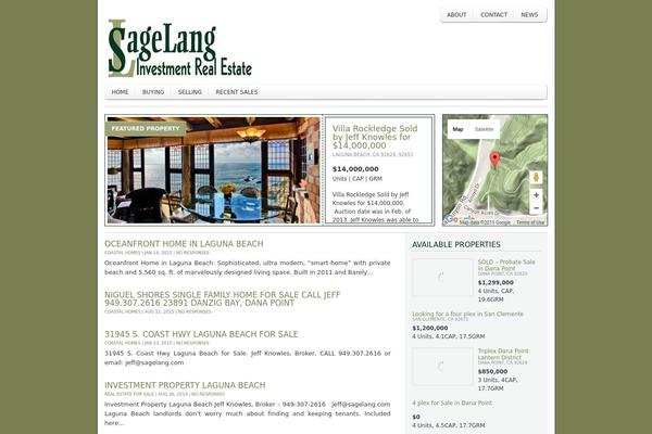 Realestate_2 theme site design template sample