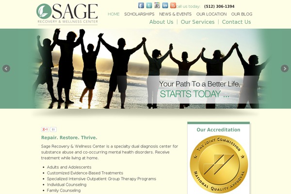 sagerecoveryaustin.com site used Sage-therapy
