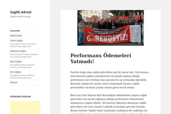 Twenty Fifteen theme site design template sample