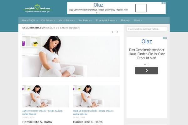 Hueman theme site design template sample