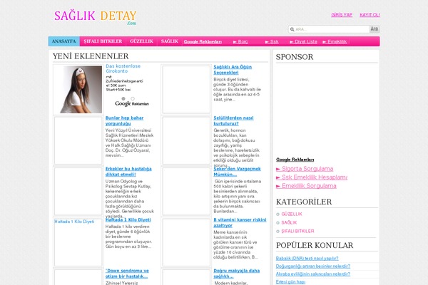 saglikdetay.com site used Saglik