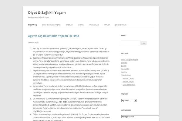 Twenty Twelve theme site design template sample
