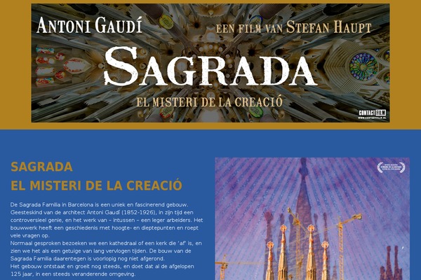 sagrada-film.nl site used Contactfilm