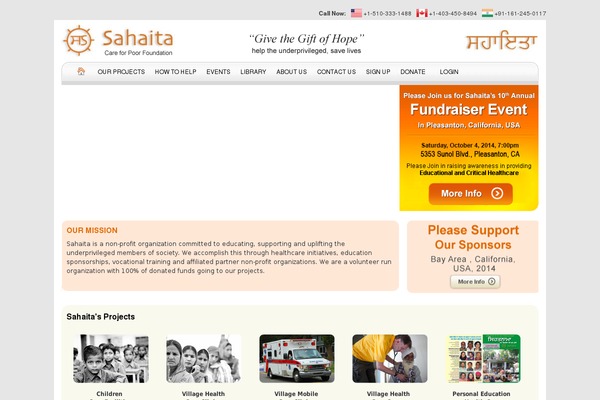 sahaita.org site used Charihope