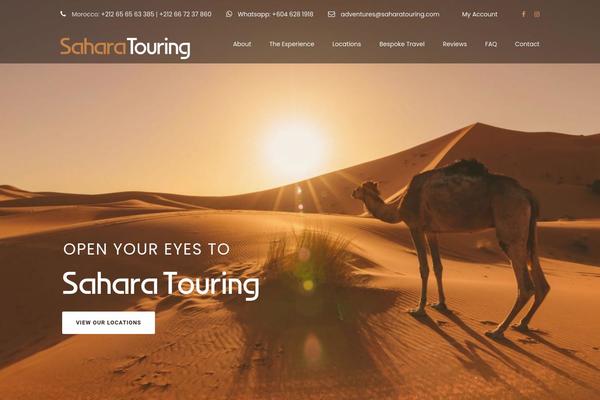 Sahara theme site design template sample