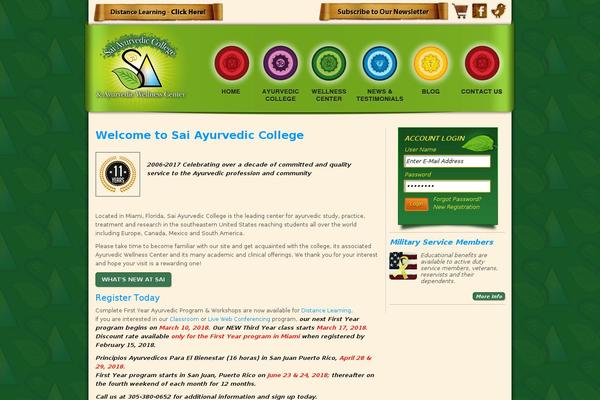 Sai theme site design template sample