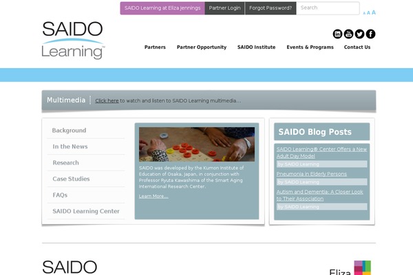 saidolearning.com site used Saido-home-2013