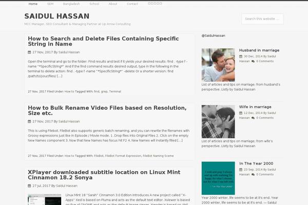 WordPress website example screenshot