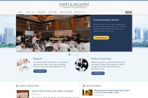 saifulmujani.com site used Newspaper Child