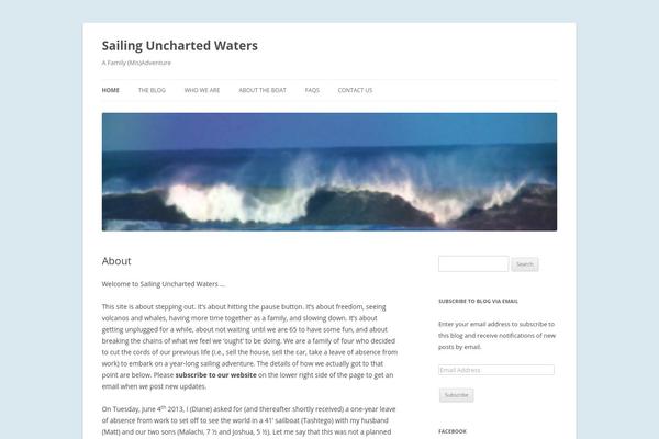 Twenty Twelve theme site design template sample