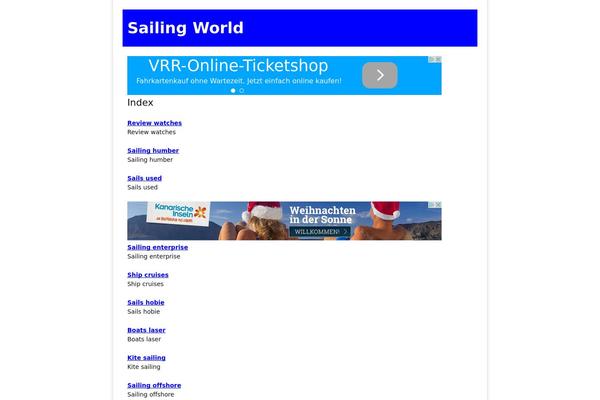 sailingworld.ca site used Thesis