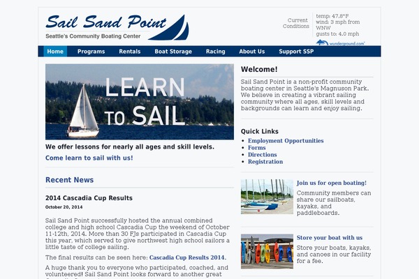 sailsandpoint.org site used Ssp