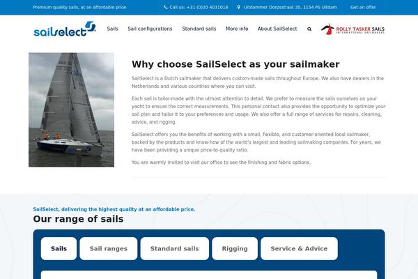 sailselect.com site used Shiftler