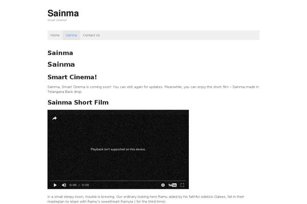 Canvas theme site design template sample