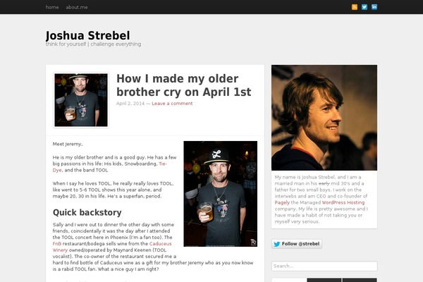 WordPress website example screenshot