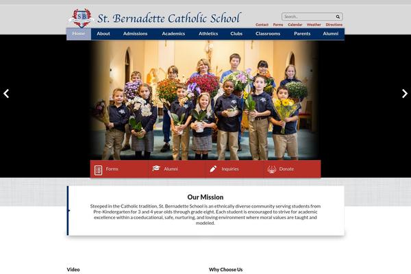 saintbernadette.org site used Stbernadettecatholicschool