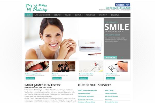 Dentalux theme site design template sample