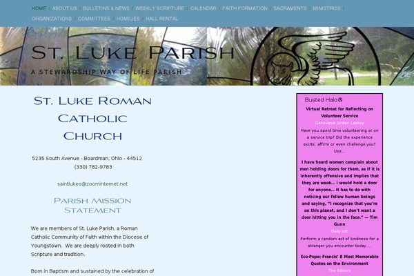 saintluke-parish.org site used Bustedhalo