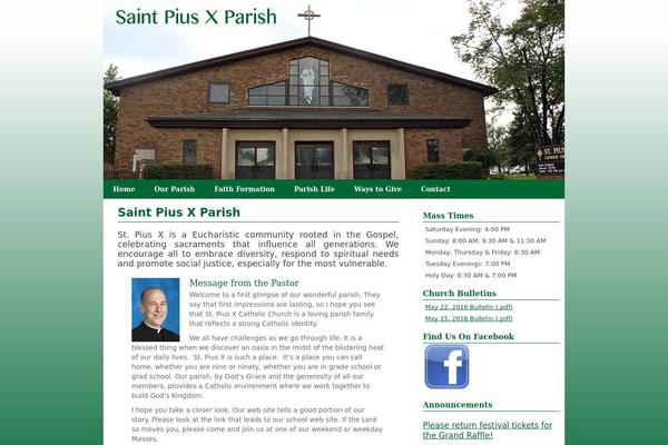 SaintPiuss_School_Theme theme websites examples