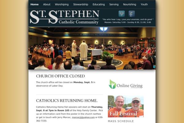 saintstephencommunity.org site used Saint-stephens-stacked