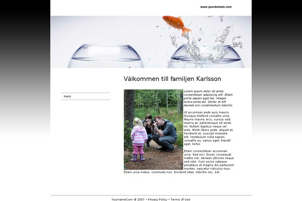 Graphene theme site design template sample