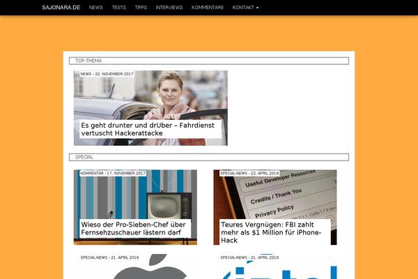sajonara.de site used Sajonara