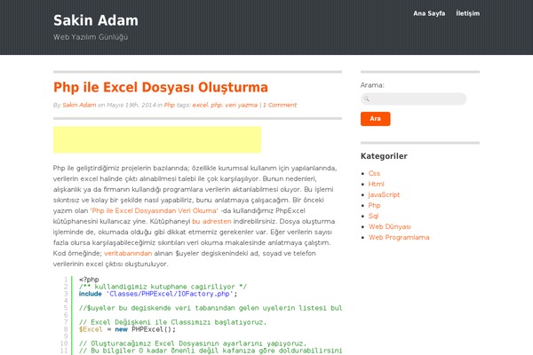 WordPress website example screenshot