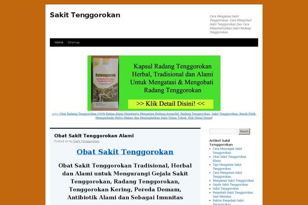 sakittenggorokan.com site used Twentytenartikeljualanheader