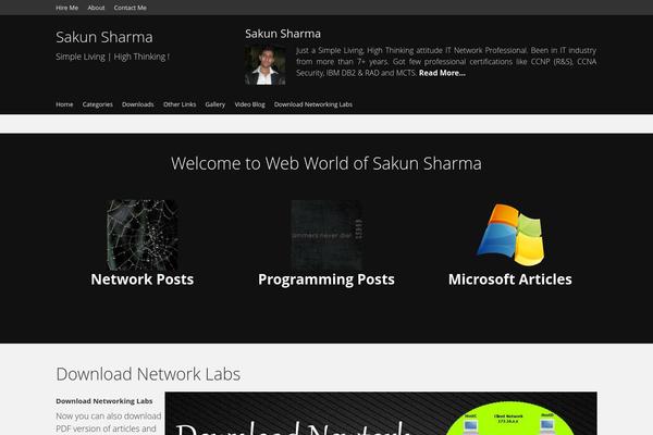 sakunsharma.in site used Opus Blog