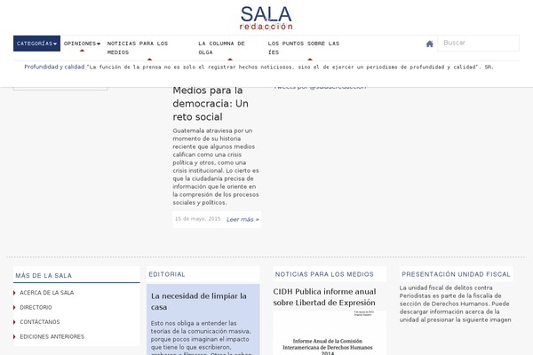 saladeredaccion.com site used Sala