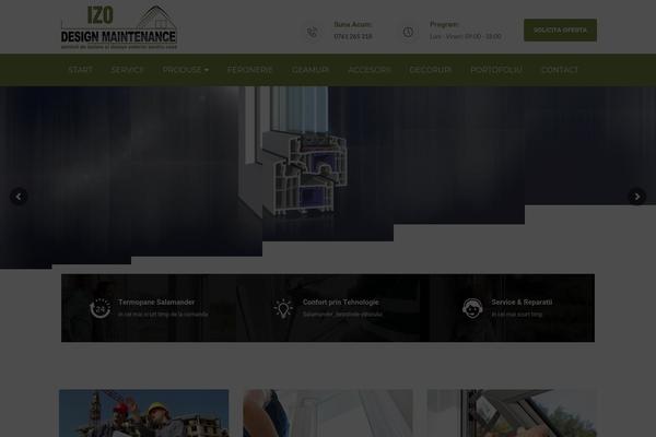 V2 theme site design template sample