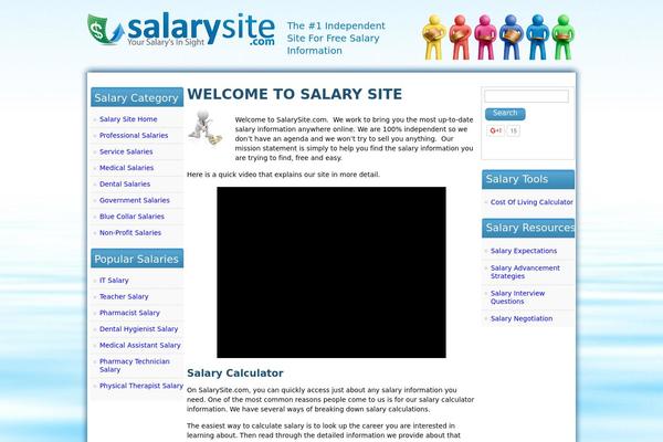 salary theme websites examples