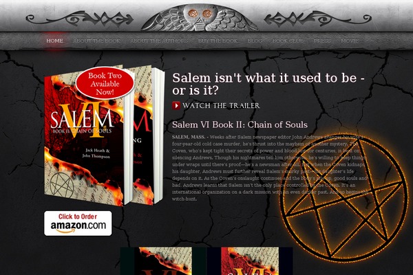 salemwitchtrilogy.com site used Catalyst