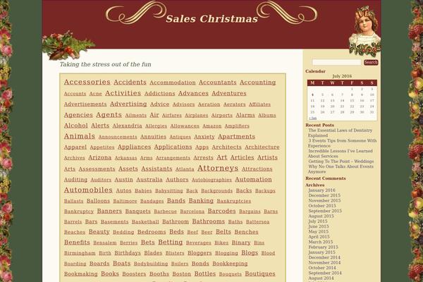 Victorian Xmas theme site design template sample