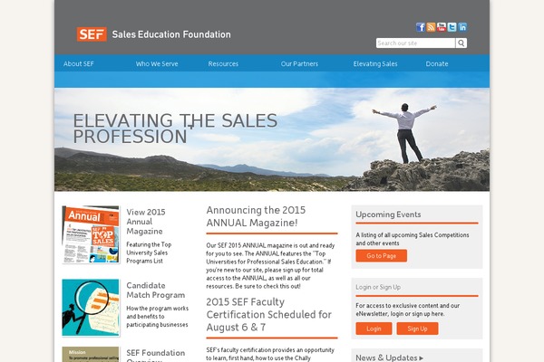 saleseducationfoundation.org site used Sef