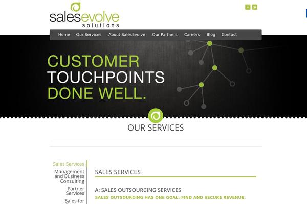 salesevolve.com site used Tharsis