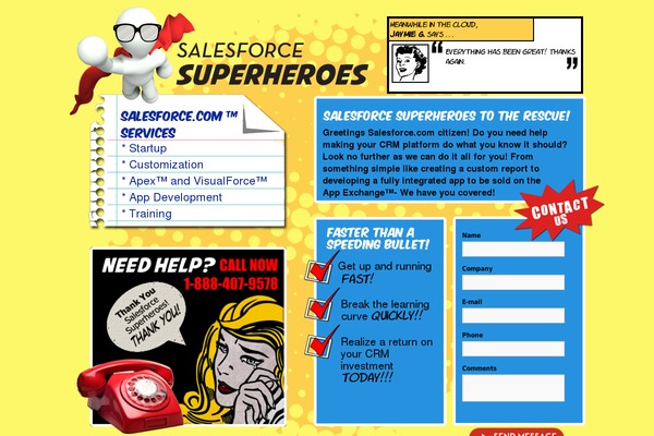 salesforcesuperheroes.com site used Zurich