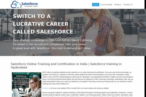 salesforcetrainingindia.com site used Advertica
