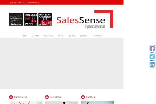 salessense.ie site used Salessense