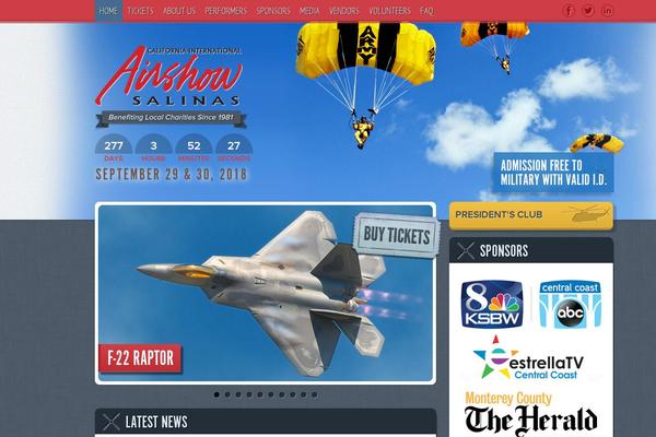 airshow theme websites examples