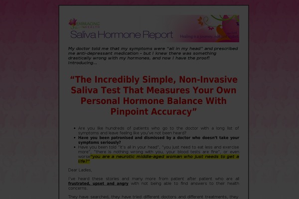 salivahormonereport.com site used Wpspire