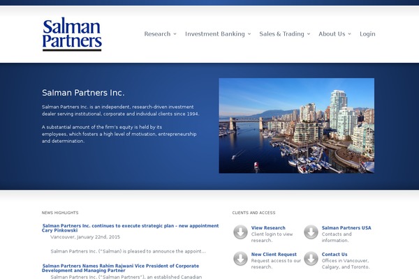 salmanpartners.com site used Sterling Child