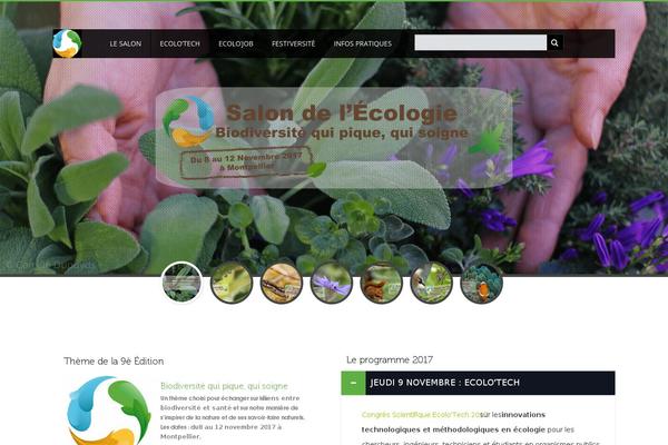 Eco-green theme site design template sample