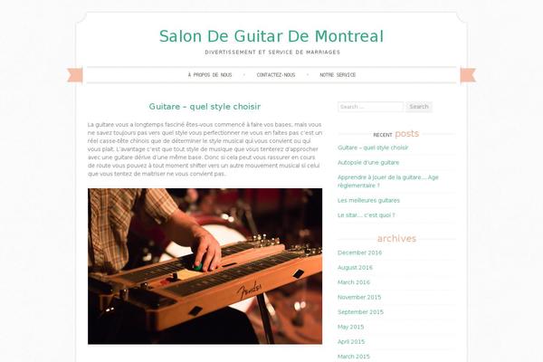 Sugar and Spice theme site design template sample