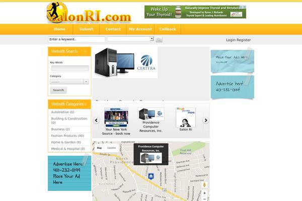 WordPress website example screenshot