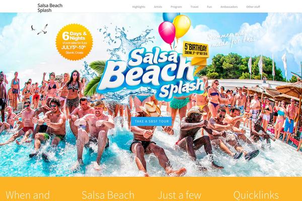 Salient theme site design template sample