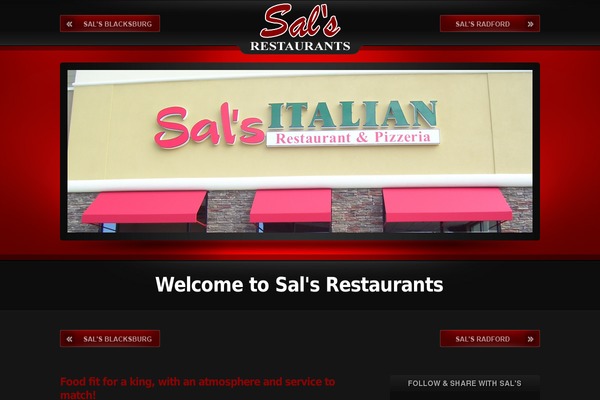 salsblacksburg.com site used Sals